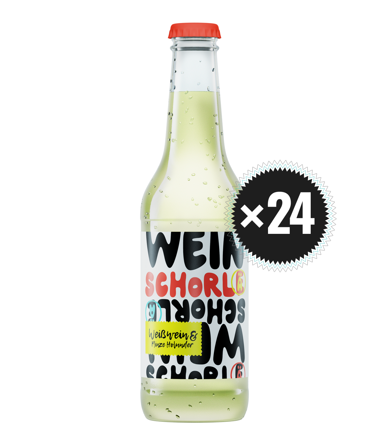 Schorlä - Weisswein Minze Holunder 24 Stück